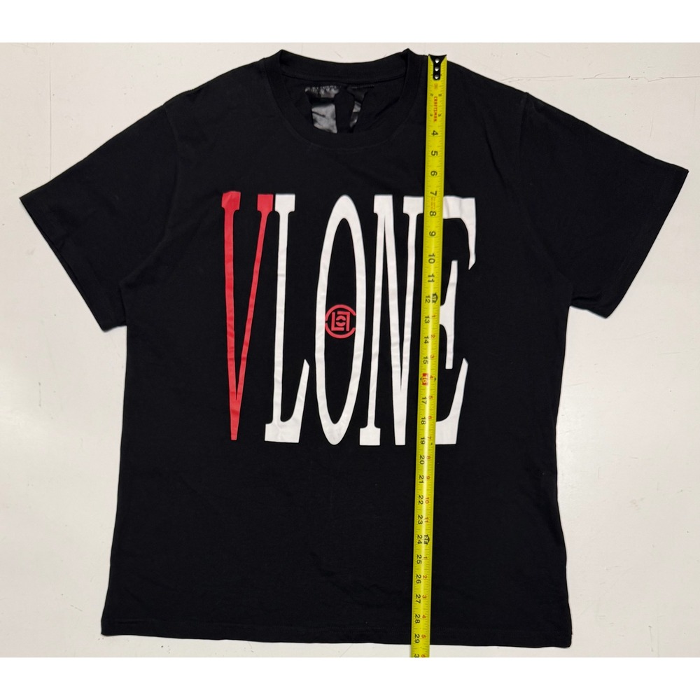 Vlone x Clot Dragon Graphic T-Shirt Black Red White Mens Large Short Sleeve Tee